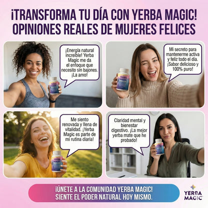 🌿 Yerba Magic™ Energía natural y claridad mental para tu día a día 60 Cápsulas | Yerba Mate Premium