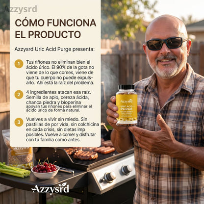 PURGE URIC ACID - DEPURACIÓN AVANZADA PARA EL ÁCIDO ÚRICO, RIÑONES Y ARTICULACIONES ( 60 CAPSULAS )