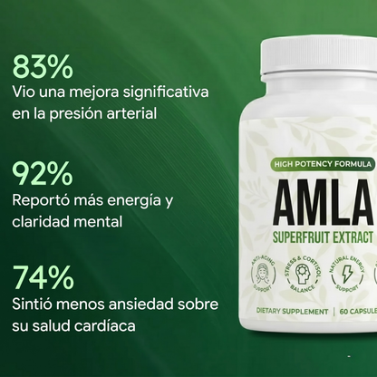 AMLA® Cápsulas de Superfruta Milenaria — Protección Antioxidante & Bienestar Cardiovascular