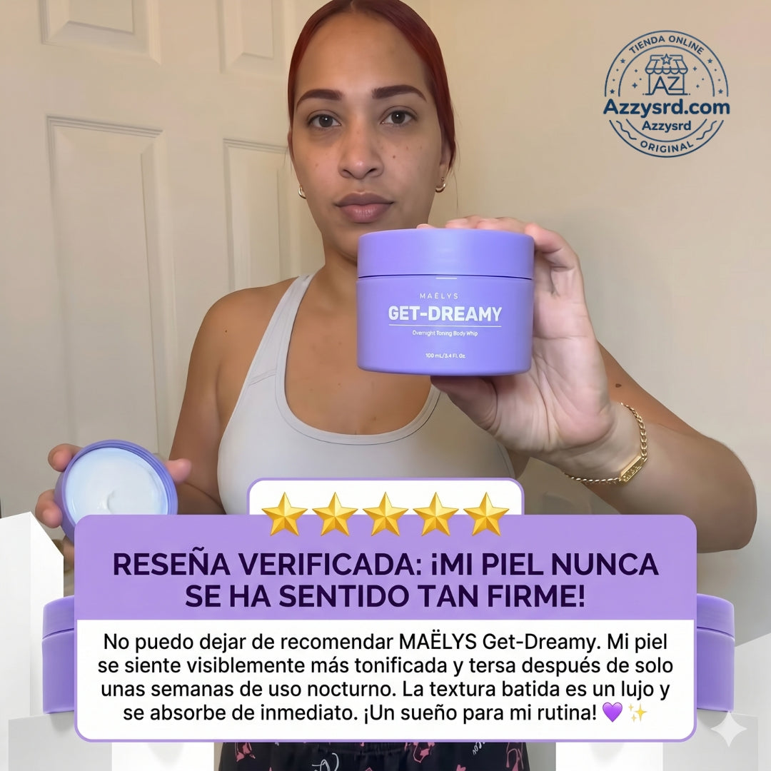 ✨🌙 MAËLYS CREMA GET-DREAMY 🍑💖 💎 Reduce la apariencia de la celulitis, reafirma tu piel e hidrata profundamente durante la noche ✨🛌🌸
