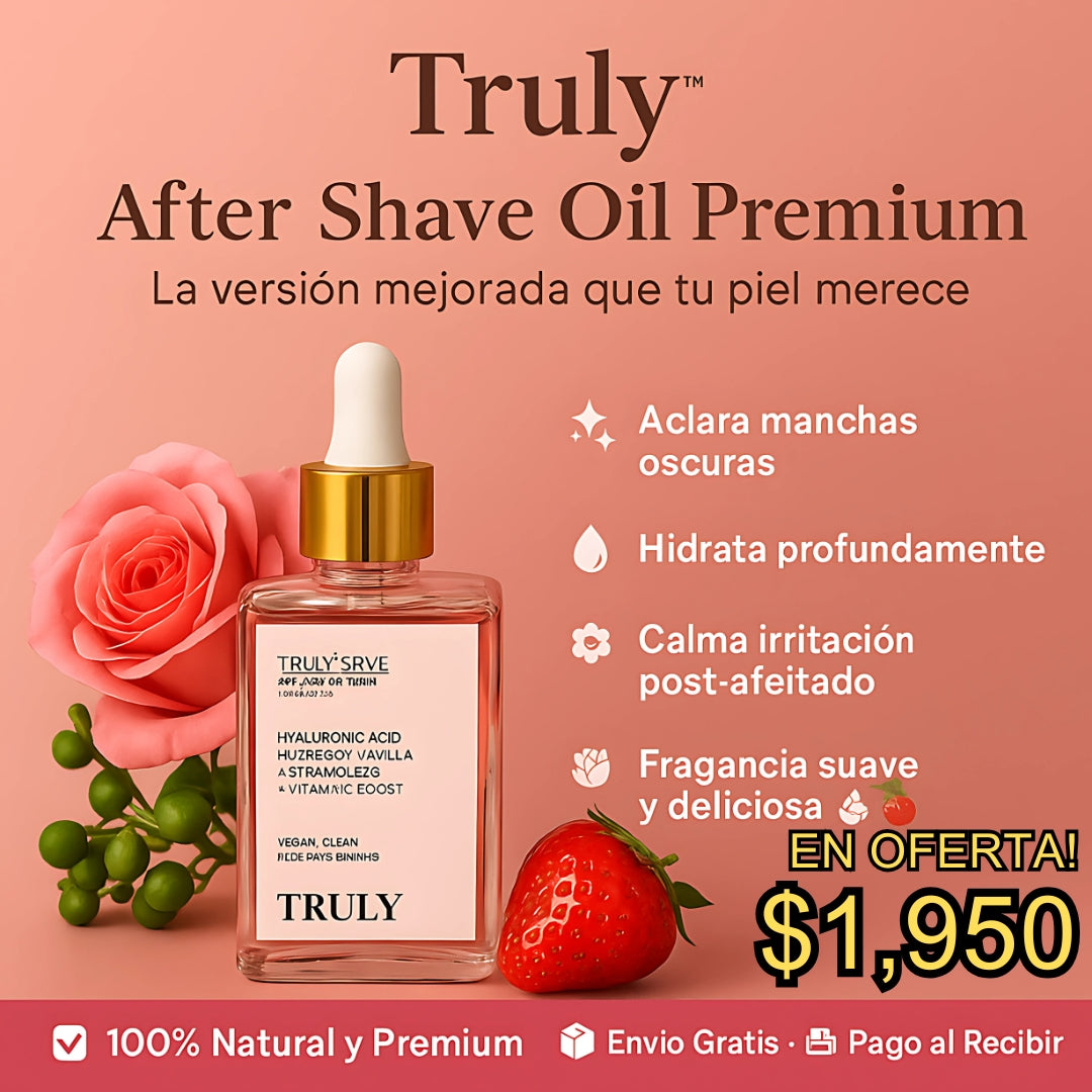 Aceite Truly™ | After Shave Oil Premium ✨🪒💧 - Versión Light Mejorada🔥