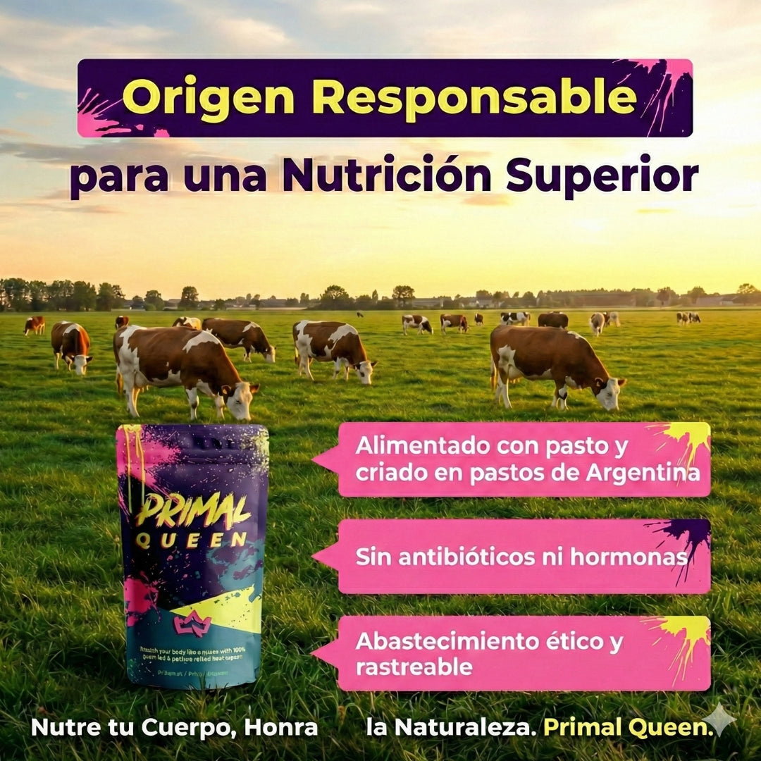 Primal Queen™ –Apoya el equilibrio hormonal femenino  Aumenta energía y resistencia natural  Favorece piel, cabello y uñas – Fuerza, Vitalidad y Balance Femenino en su Forma Más Pura