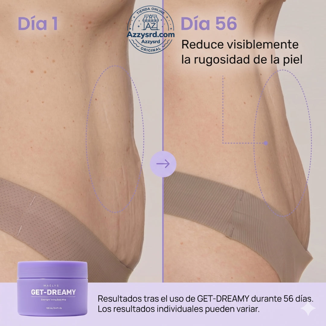 ✨🌙 MAËLYS CREMA GET-DREAMY 🍑💖 💎 Reduce la apariencia de la celulitis, reafirma tu piel e hidrata profundamente durante la noche ✨🛌🌸