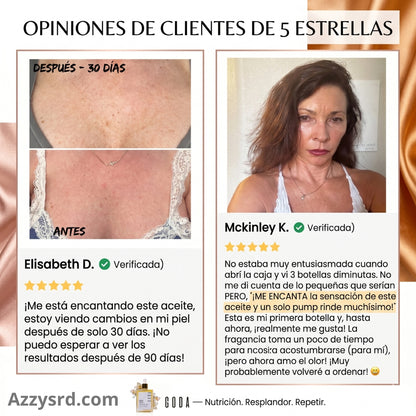 ✨ GODA Aceite Corporal de Seda™ | Reafirma, Ilumina e Hidrata Intensamente la Piel ✨ 🌸 Fórmula Antiedad de Lujo que Ayuda a Mejorar la Elasticidad, Suavizar la Apariencia de la Piel y Dejar un Acabado Sedoso y Radiante.