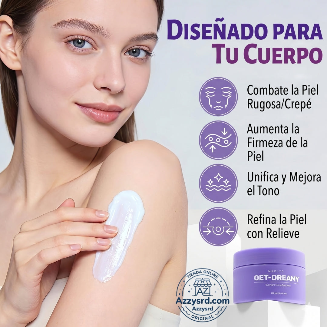 ✨🌙 MAËLYS CREMA GET-DREAMY 🍑💖 💎 Reduce la apariencia de la celulitis, reafirma tu piel e hidrata profundamente durante la noche ✨🛌🌸