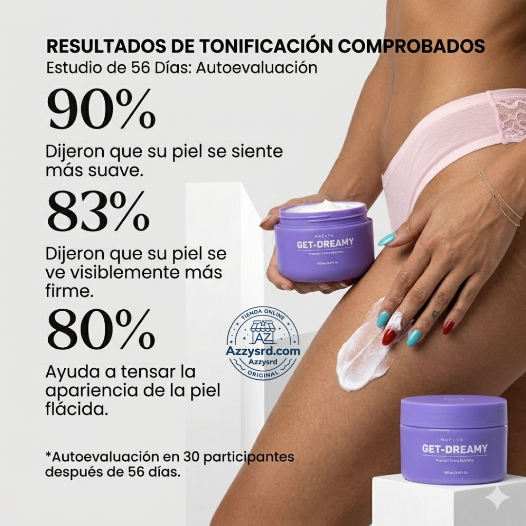 ✨🌙 MAËLYS CREMA GET-DREAMY 🍑💖 💎 Reduce la apariencia de la celulitis, reafirma tu piel e hidrata profundamente durante la noche ✨🛌🌸