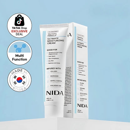✨ Crema NIDA® | Fórmula Hidratante 💧 & Rejuvenecedora 🌸 Con Efecto Porcelana 🪞🌟
