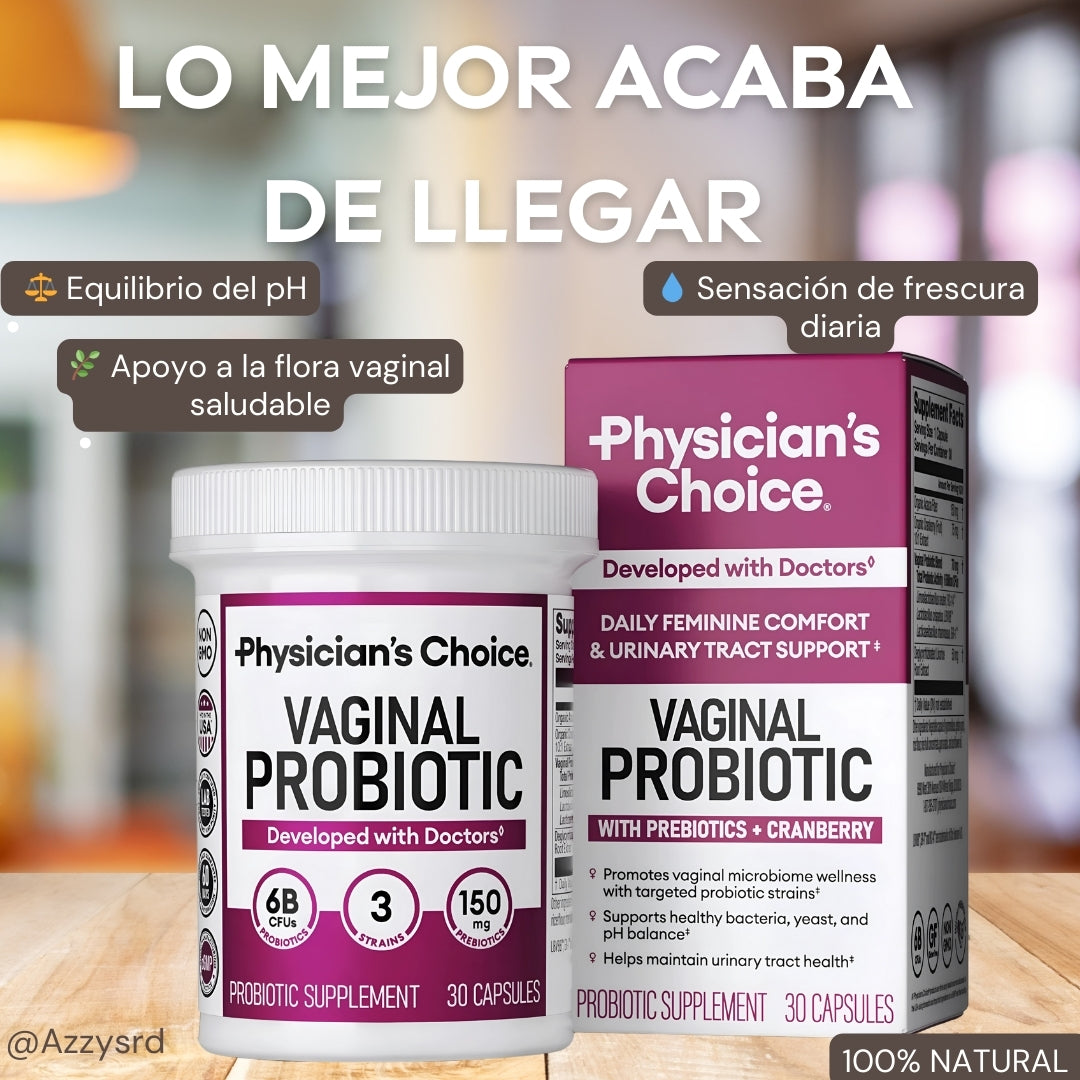 ✨Physician's CHOICE Probiótico💖 Ultra Efectivo "🌸 Suplemento 100% Natural y Orgánico 💖