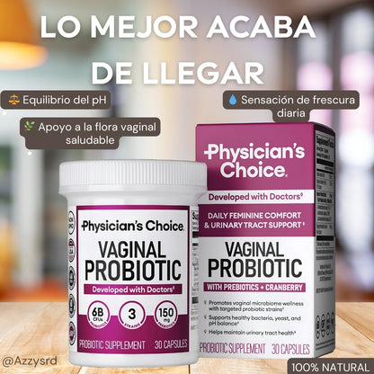 ✨Physician's CHOICE Probiótico💖 Ultra Efectivo "🌸 Suplemento 100% Natural y Orgánico 💖