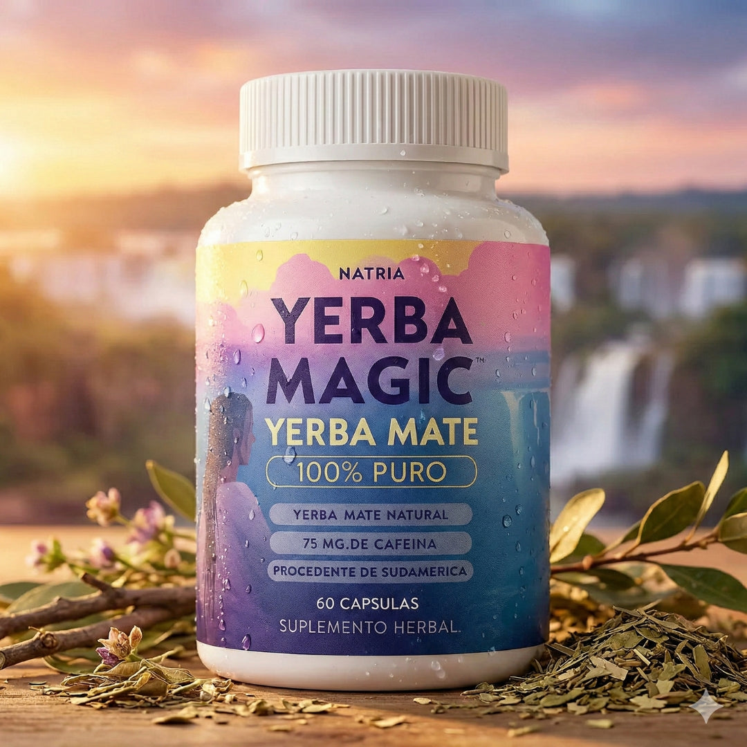 🌿 Yerba Magic™ Energía natural y claridad mental para tu día a día 60 Cápsulas | Yerba Mate Premium