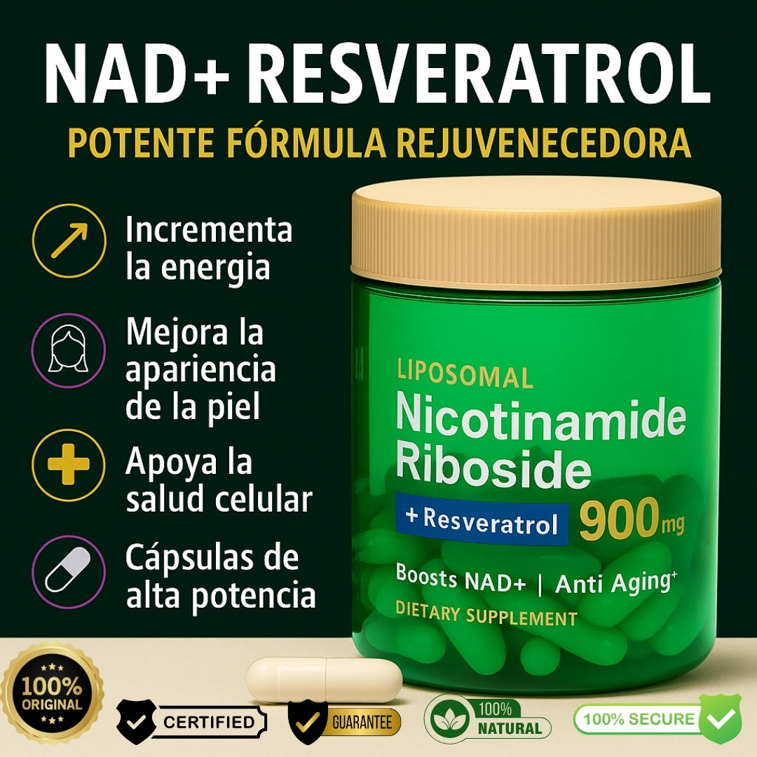 ✨ NAD+ Vital™ | Joven Para Siempre🔬-🌿 Suplemento Anti-envejecimiento 100% Original Y Natural!💧( 80 Capsulas )