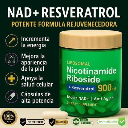 ✨ NAD+ Vital™ | Joven Para Siempre🔬-🌿 Suplemento Anti-envejecimiento 100% Original Y Natural!💧( 80 Capsulas )