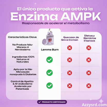 💎 Lemme Burn™ | Versión Unisex 💪🔥  Línea Kardashian ✨ – 60 Cápsulas ⚡ Activa el metabolismo · 🔥 Más energía · 💥 Quema grasa inteligente ✨ Mejor versión de ti