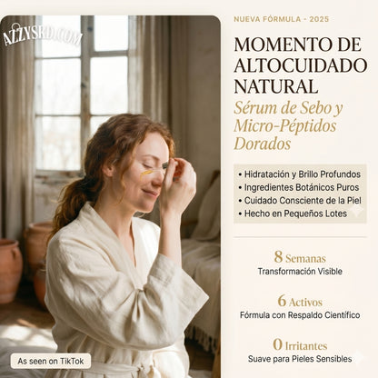 👑 Woodsleep™ Golden Micro-Peptide Serum✨ Suero Facial Avanzado con Micropéptidos Dorados para una Piel Más Firme, Radiante y de Apariencia Renovada