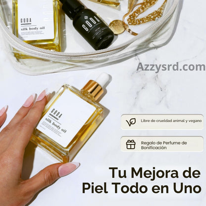 ✨ GODA Aceite Corporal de Seda™ | Reafirma, Ilumina e Hidrata Intensamente la Piel ✨ 🌸 Fórmula Antiedad de Lujo que Ayuda a Mejorar la Elasticidad, Suavizar la Apariencia de la Piel y Dejar un Acabado Sedoso y Radiante.