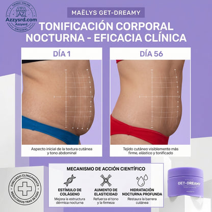 ✨🌙 MAËLYS CREMA GET-DREAMY 🍑💖 💎 Reduce la apariencia de la celulitis, reafirma tu piel e hidrata profundamente durante la noche ✨🛌🌸