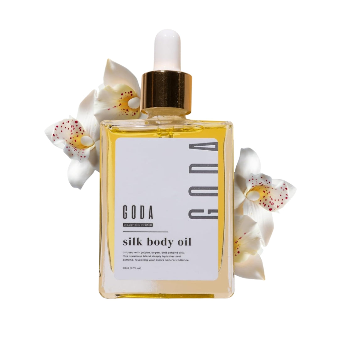 ✨ GODA Aceite Corporal de Seda™ | Reafirma, Ilumina e Hidrata Intensamente la Piel ✨ 🌸 Fórmula Antiedad de Lujo que Ayuda a Mejorar la Elasticidad, Suavizar la Apariencia de la Piel y Dejar un Acabado Sedoso y Radiante.