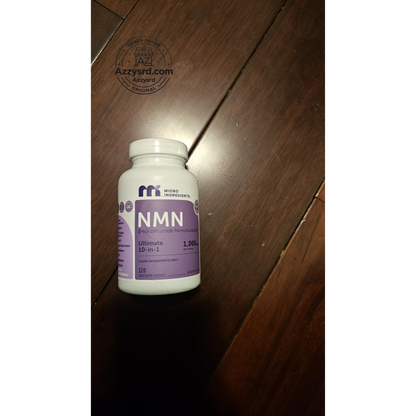 🧬Complejo NMN 10 en 1 de 1000 mg (60 Cápsulas) | Con Mononucleótido de Nicotinamida, Resveratrol, CoQ10, Quercetina y Glutatión | Potente Precursor para Energía Celular y Antienvejecimiento🌿