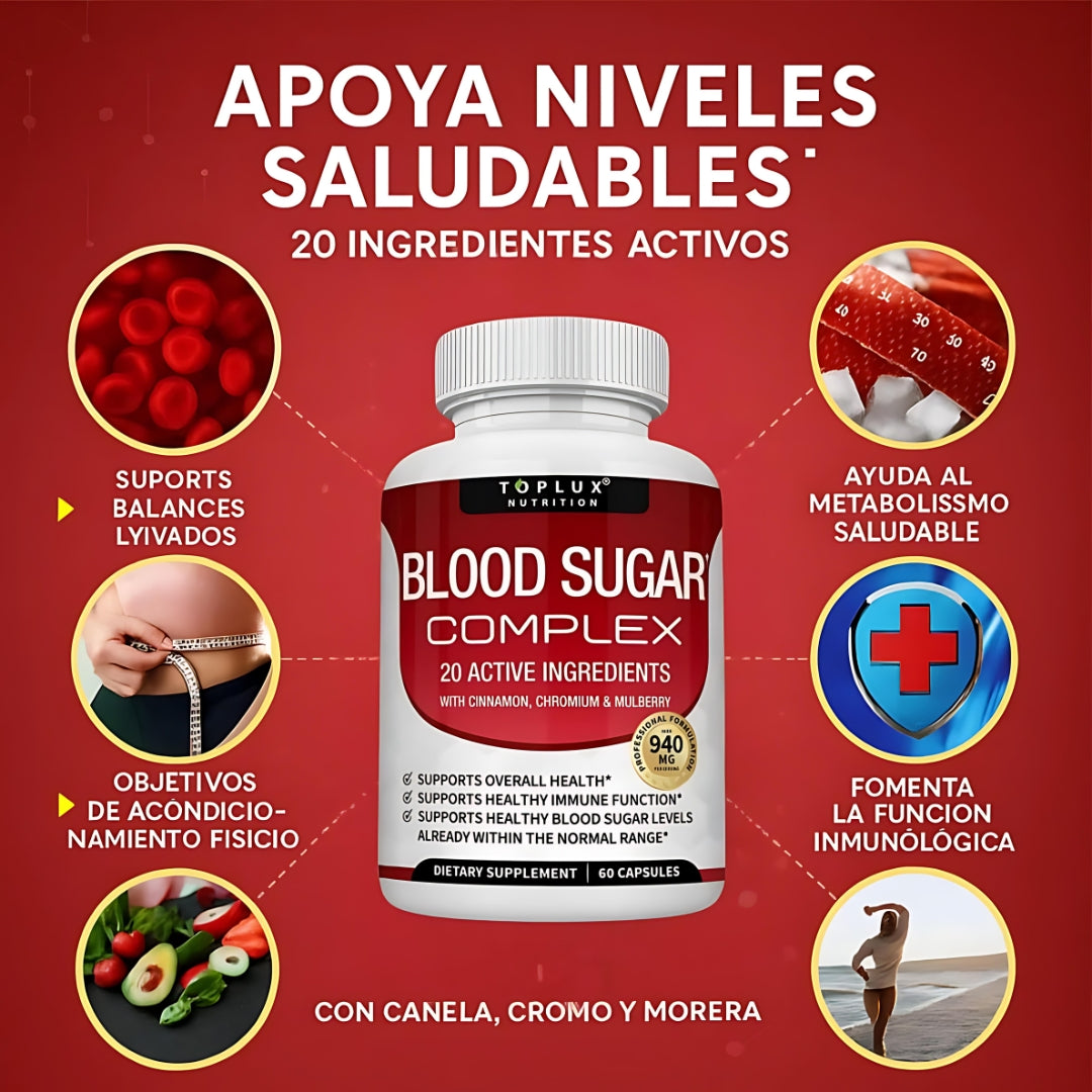 BLO0D SUGAR COMPLEX ORIGINAL ✨ “Controla tu azúcar, gana salud y energía” 💪💧🍃