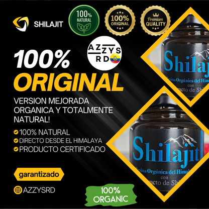 Energía Ancestral 🌋 + Vitalidad Pura 💪🌿 | Shilajit 100% Original - Natural y Directo del Himalaya