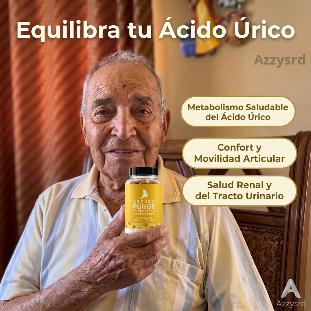 PURGE URIC ACID - DEPURACIÓN AVANZADA PARA EL ÁCIDO ÚRICO, RIÑONES Y ARTICULACIONES ( 60 CAPSULAS )