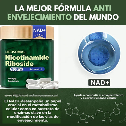 ✨ NAD+ Vital™ | Joven Para Siempre🔬-🌿 Suplemento Anti-envejecimiento 100% Original Y Natural!💧( 80 Capsulas )