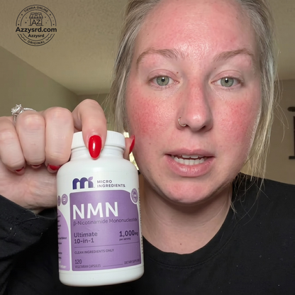 🧬Complejo NMN 10 en 1 de 1000 mg (60 Cápsulas) | Con Mononucleótido de Nicotinamida, Resveratrol, CoQ10, Quercetina y Glutatión | Potente Precursor para Energía Celular y Antienvejecimiento🌿