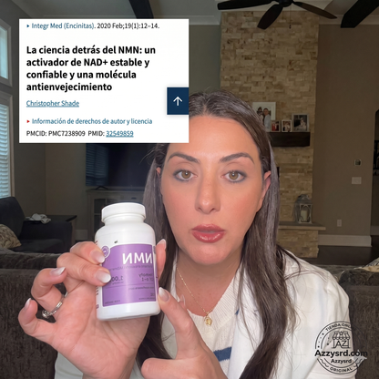 🧬Complejo NMN 10 en 1 de 1000 mg (60 Cápsulas) | Con Mononucleótido de Nicotinamida, Resveratrol, CoQ10, Quercetina y Glutatión | Potente Precursor para Energía Celular y Antienvejecimiento🌿