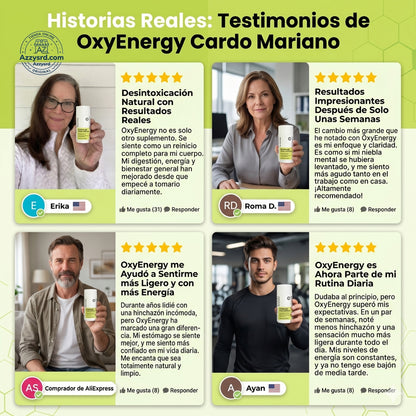 🌿 OxyEnergy™ Cardo Mariano con Silimarina 300mg 💚✨ Detox y Reparación Hepática Avanzada 🍃 Apoyo al Hígado, Colon y Digestión • Con Vitamina C, Inositol y Pueraria • Potente Acción Antioxidante 🛡️ • 90 Cápsulas Vegetarianas 💊