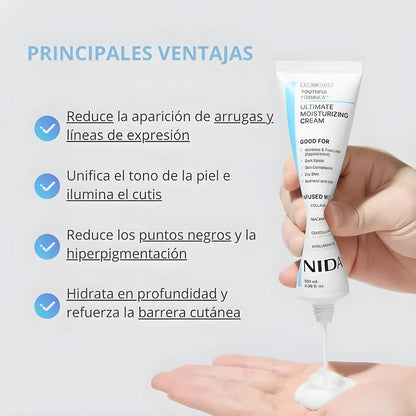 ✨ Crema NIDA® | Fórmula Hidratante 💧 & Rejuvenecedora 🌸 Con Efecto Porcelana 🪞🌟