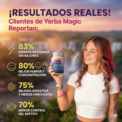 🌿 Yerba Magic™ Energía natural y claridad mental para tu día a día 60 Cápsulas | Yerba Mate Premium