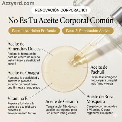 ✨ GODA Aceite Corporal de Seda™ | Reafirma, Ilumina e Hidrata Intensamente la Piel ✨ 🌸 Fórmula Antiedad de Lujo que Ayuda a Mejorar la Elasticidad, Suavizar la Apariencia de la Piel y Dejar un Acabado Sedoso y Radiante.