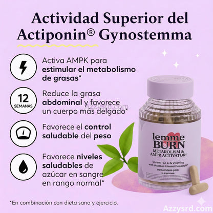 💎 Lemme Burn™ | Versión Unisex 💪🔥  Línea Kardashian ✨ – 60 Cápsulas ⚡ Activa el metabolismo · 🔥 Más energía · 💥 Quema grasa inteligente ✨ Mejor versión de ti