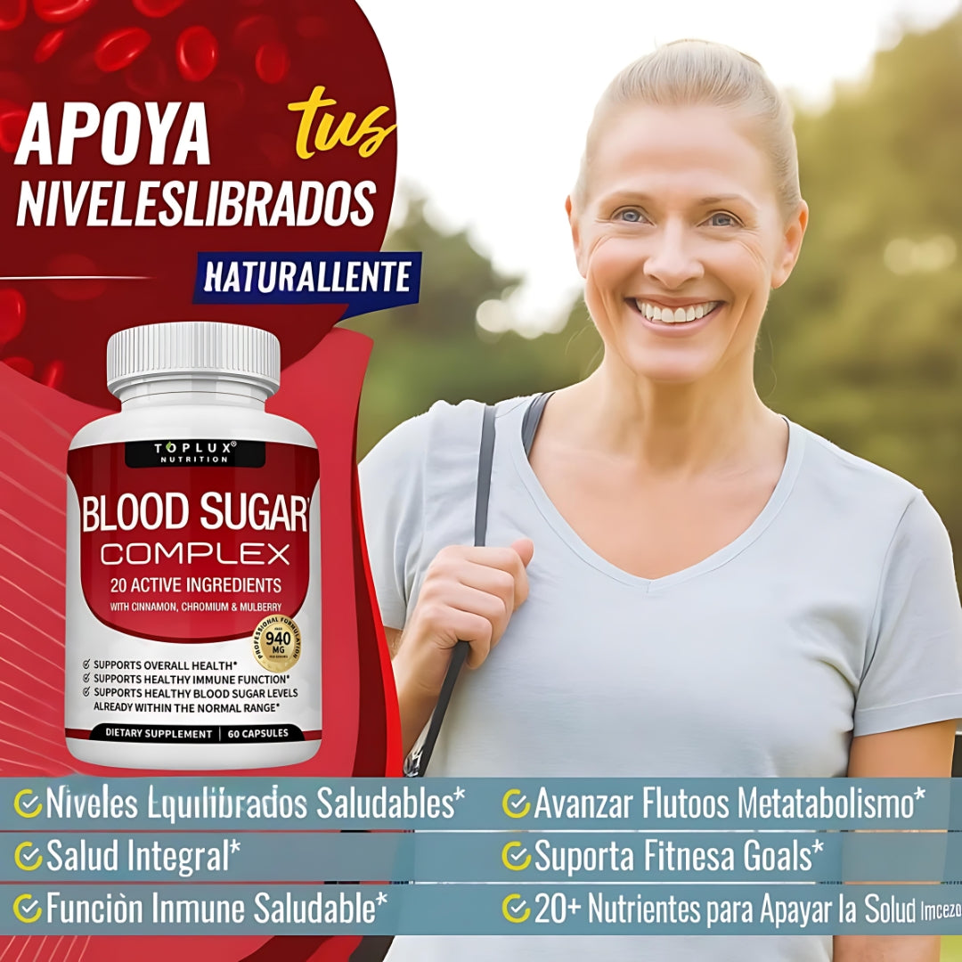 BLO0D SUGAR COMPLEX ORIGINAL ✨ “Controla tu azúcar, gana salud y energía” 💪💧🍃