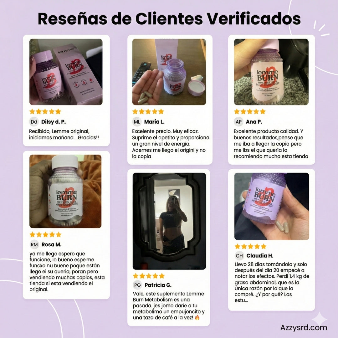 💎 Lemme Burn™ | Versión Unisex 💪🔥  Línea Kardashian ✨ – 60 Cápsulas ⚡ Activa el metabolismo · 🔥 Más energía · 💥 Quema grasa inteligente ✨ Mejor versión de ti