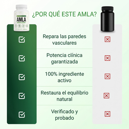 AMLA® Cápsulas de Superfruta Milenaria — Protección Antioxidante & Bienestar Cardiovascular