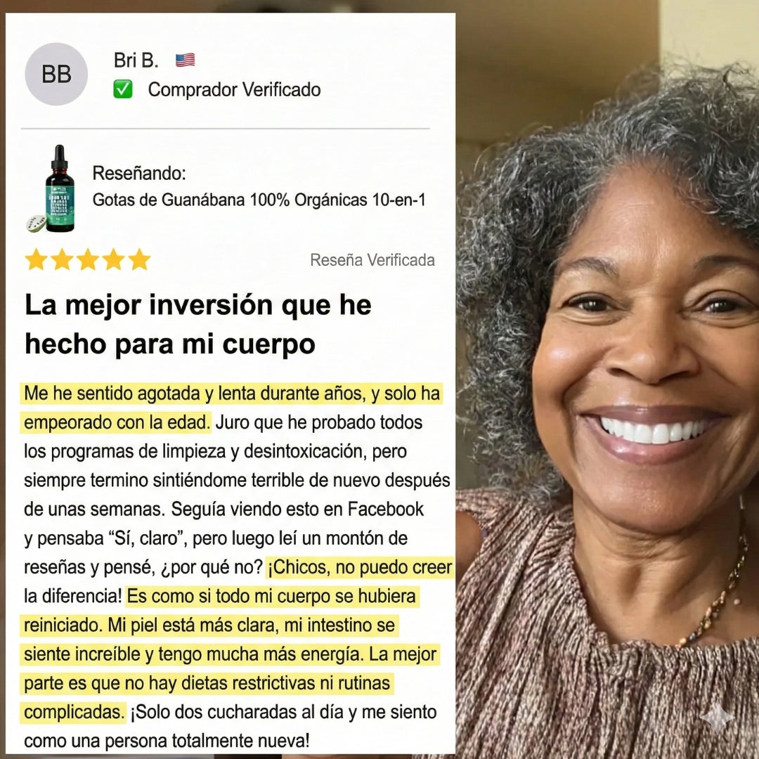 ELIXIR SOURSOP PREMIUM™ 🍃 Gotas de Guanábana 10-en-1 ✨ Vitalidad, equilibrio y bienestar integral