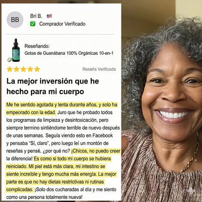 ELIXIR SOURSOP PREMIUM™ 🍃 Gotas de Guanábana 10-en-1 ✨ Vitalidad, equilibrio y bienestar integral