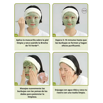 Set Pureza Divina™ | Mascarilla Burbuja de Albahaca Sagrada + cuchara Natural