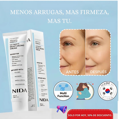 ✨ Crema NIDA® | Fórmula Hidratante 💧 & Rejuvenecedora 🌸 Con Efecto Porcelana 🪞🌟
