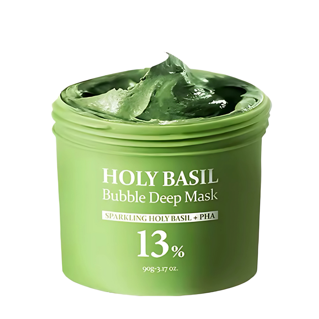Set Pureza Divina™ | Mascarilla Burbuja de Albahaca Sagrada + cuchara Natural