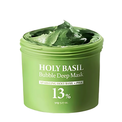 Set Pureza Divina™ | Mascarilla Burbuja de Albahaca Sagrada + cuchara Natural