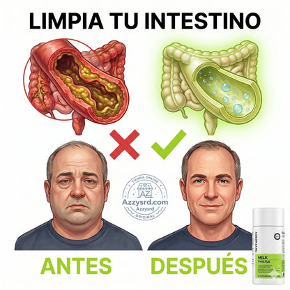 🌿 OxyEnergy™ Cardo Mariano con Silimarina 300mg 💚✨ Detox y Reparación Hepática Avanzada 🍃 Apoyo al Hígado, Colon y Digestión • Con Vitamina C, Inositol y Pueraria • Potente Acción Antioxidante 🛡️ • 90 Cápsulas Vegetarianas 💊
