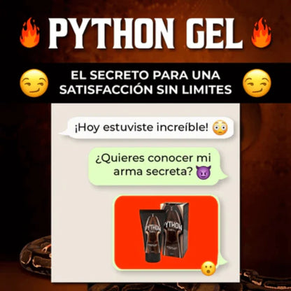 SUPER PYTHON GEL 🐍 AGRANDADOR, ENGROSADOR 🍆 Y RETARDANTE ORIGINAL! ⏱️