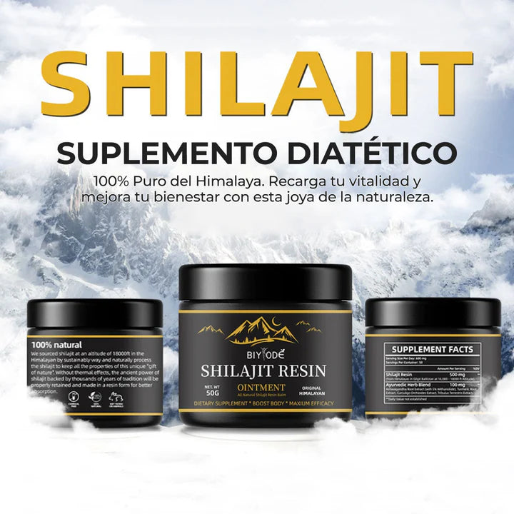 Energía Ancestral 🌋 + Vitalidad Pura 💪🌿 | Shilajit 100% Original - Natural y Directo del Himalaya