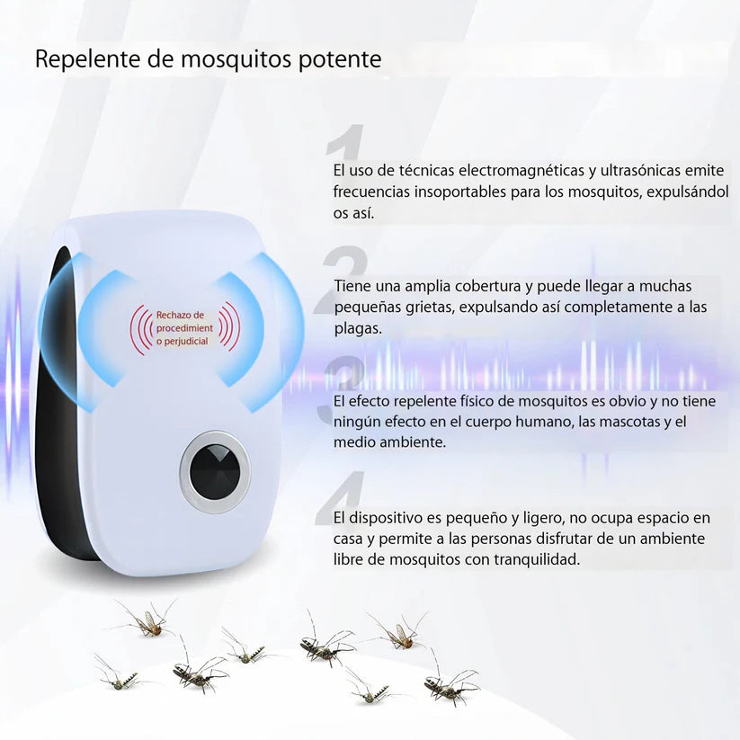 OFERTA 2X1 🔊🐁Repelente Ultrasónico De Plagas-DESAPARECE TODAS LAS PLAGAS DE TU HOGAR PARA SIEMPRE