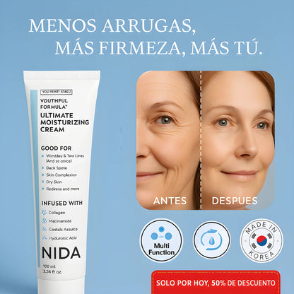 ✨ Crema NIDA® | Fórmula Hidratante 💧 & Rejuvenecedora 🌸 Con Efecto Porcelana 🪞🌟